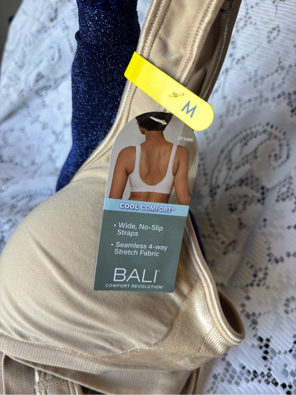 Bali Wireless Cool Comfort Bra - Beige - Picture 10 of 12